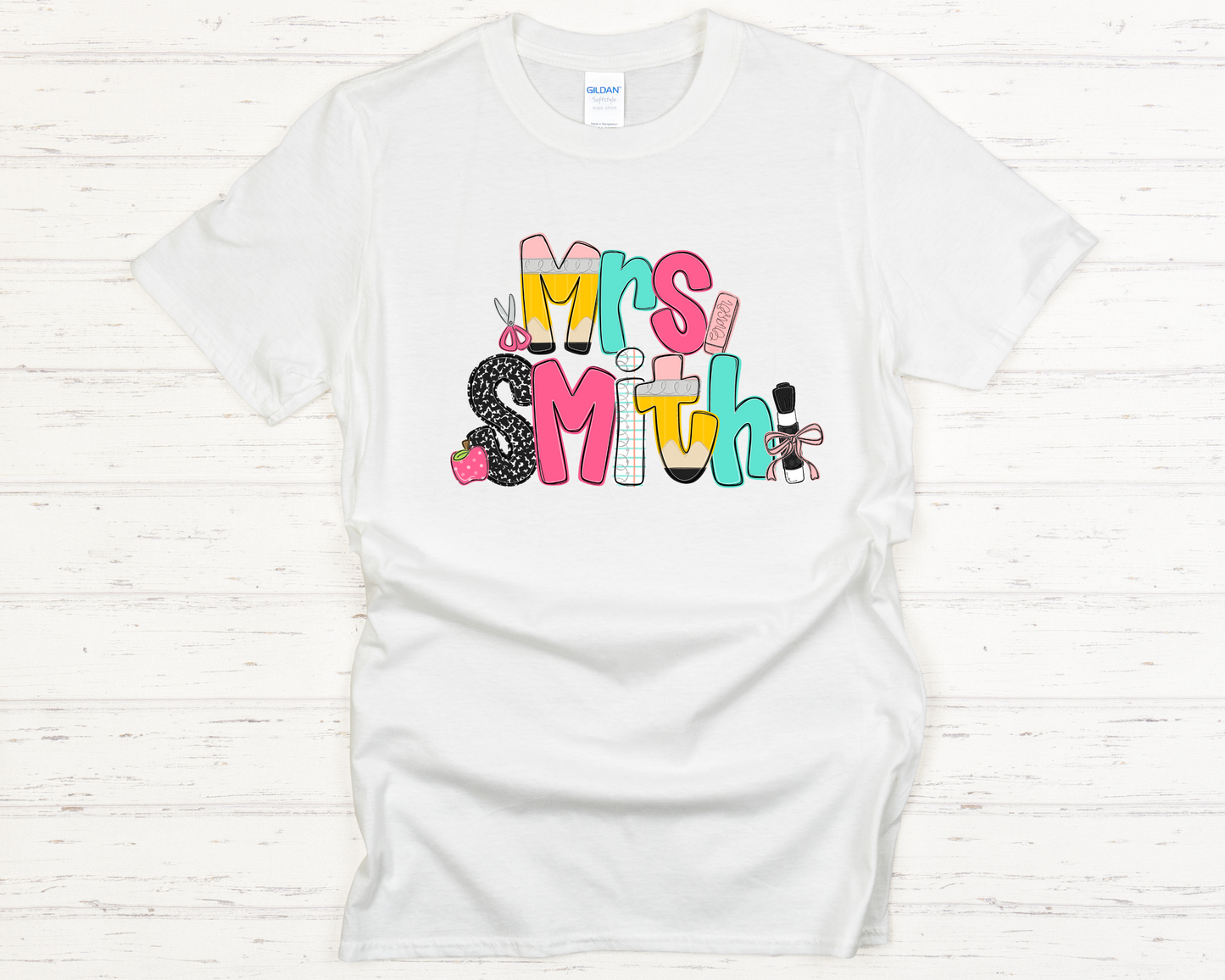 Custom Teacher Name Tee