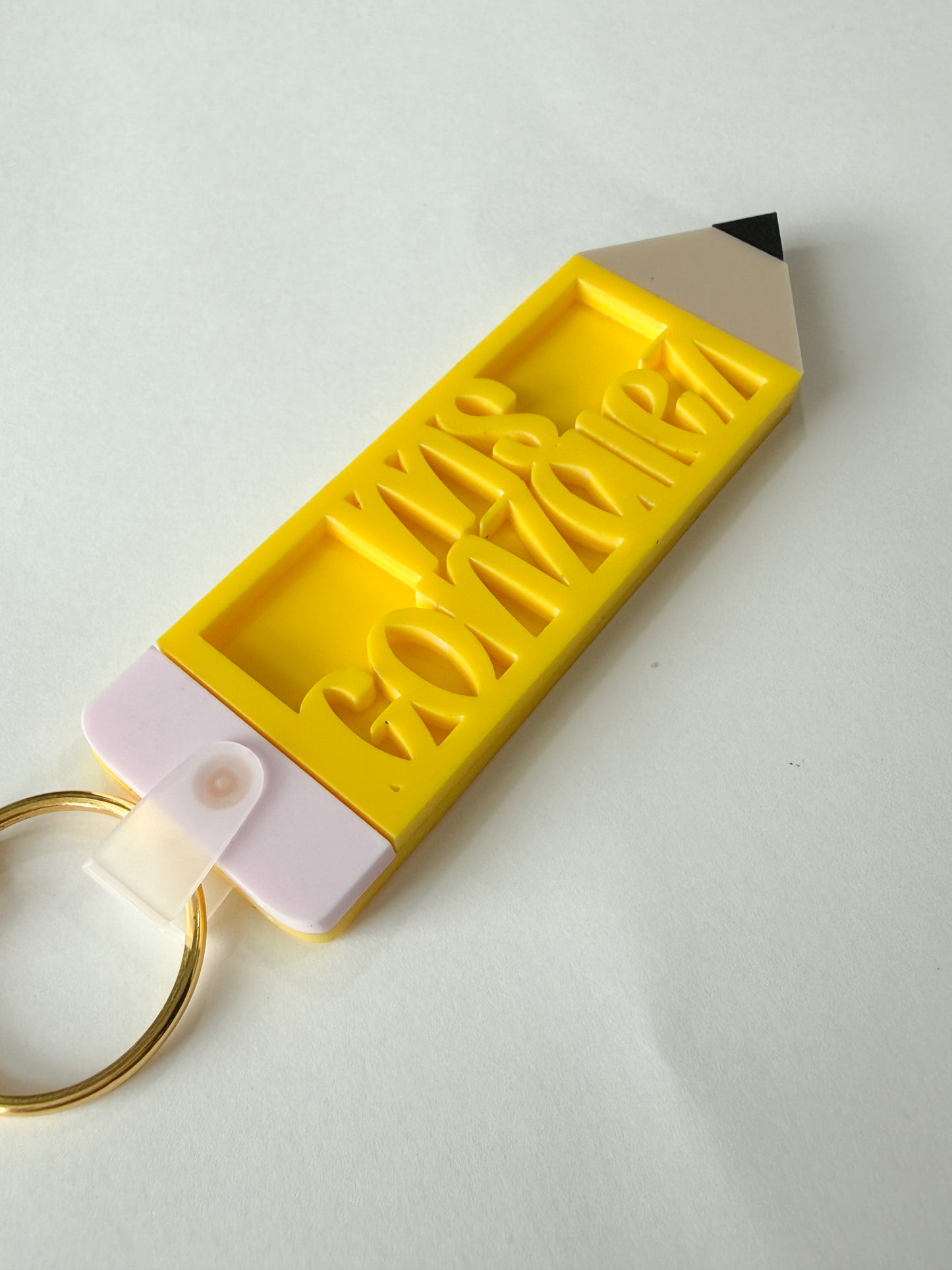 Pencil Keychain- Acrylic