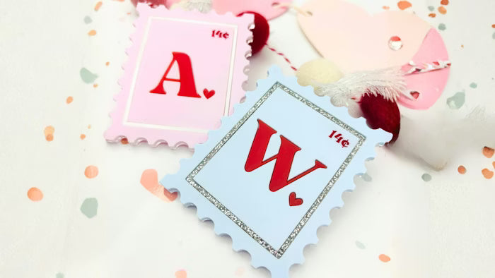 Stamp Valentine's Tag