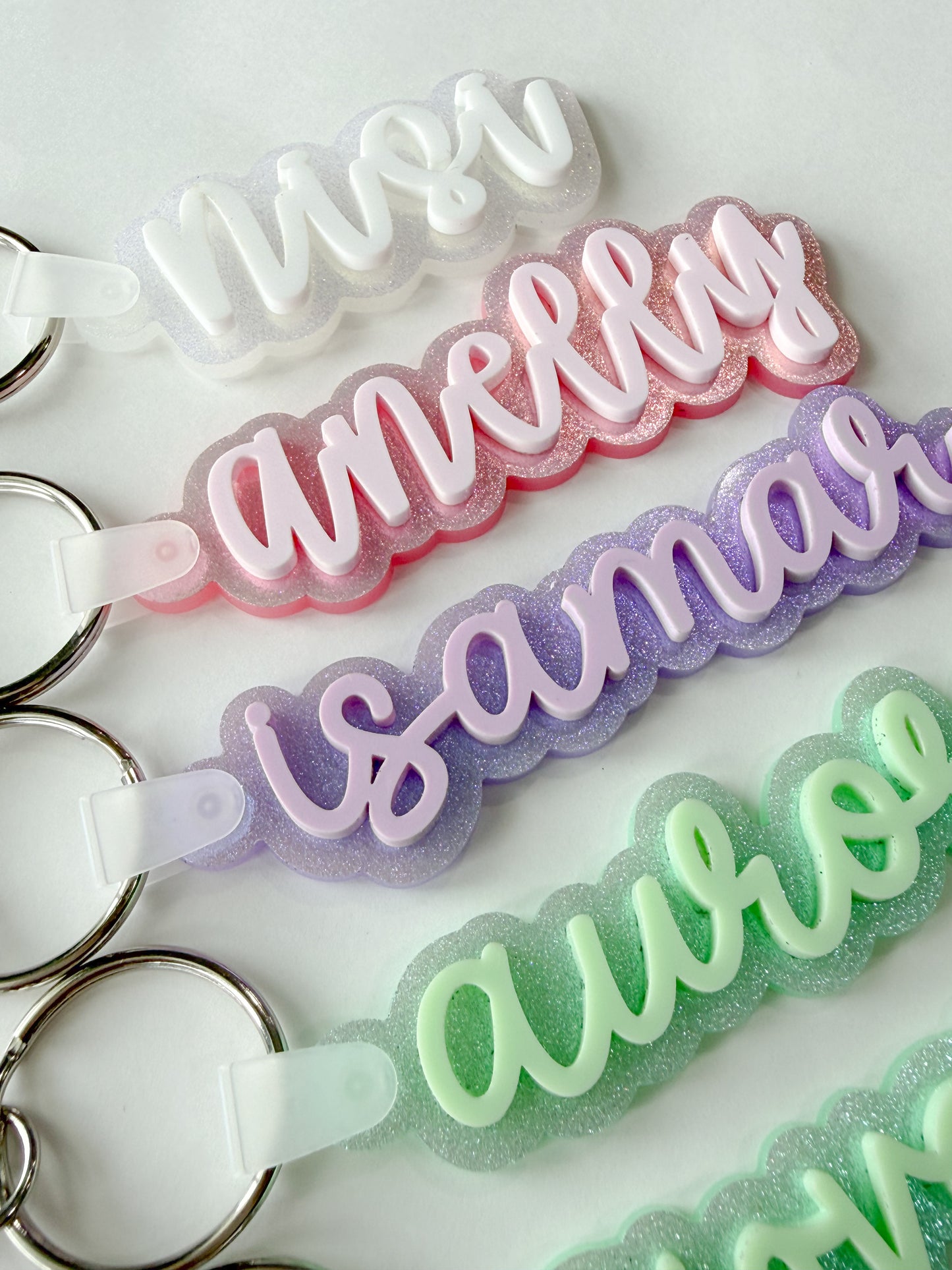 Iridescent Colors Keychains
