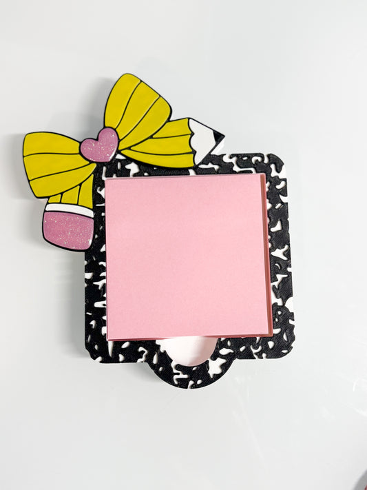 Pencil Ribbon Notepad Holder