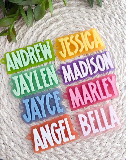 Frosted Keychains