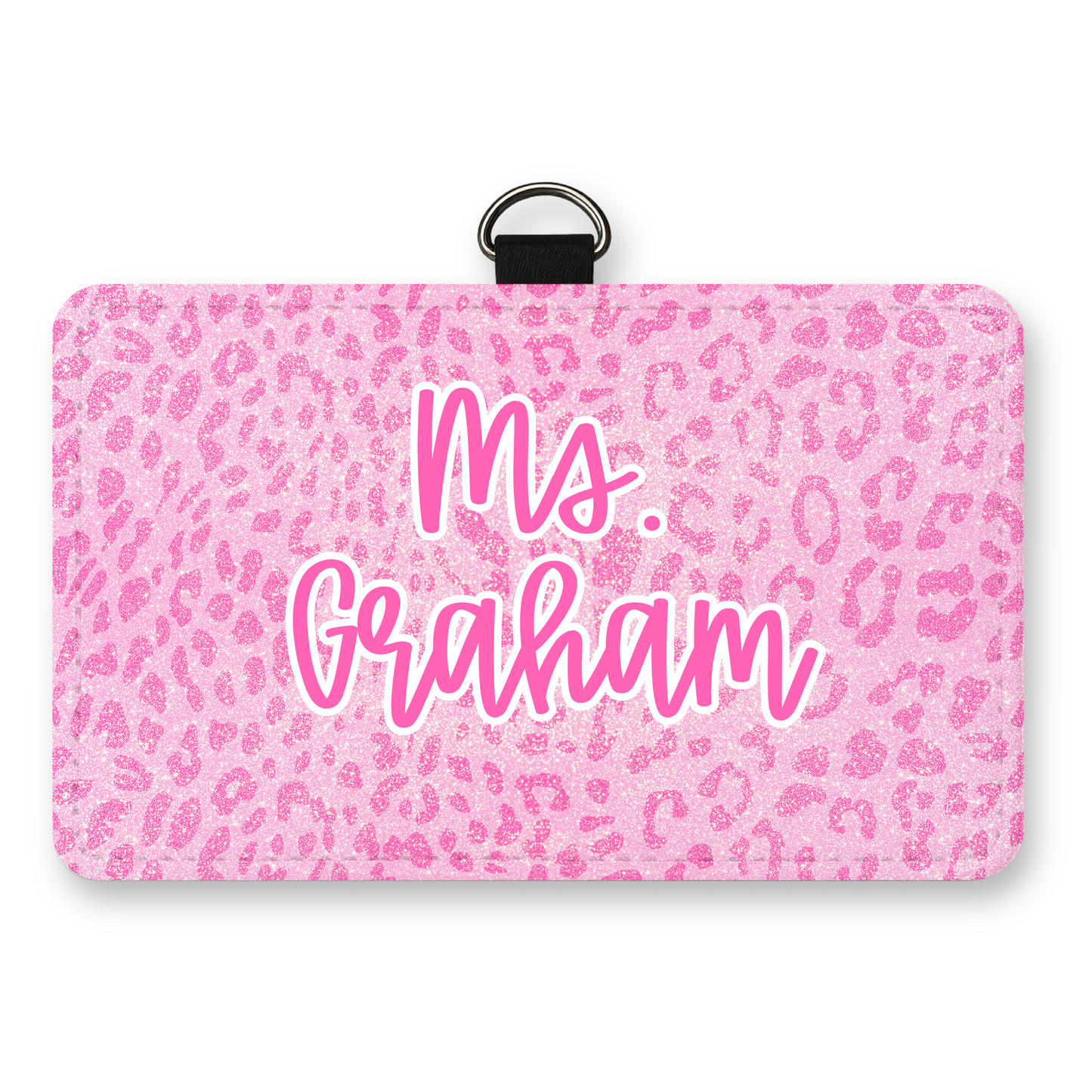 Pink Cheetah- ID Badge