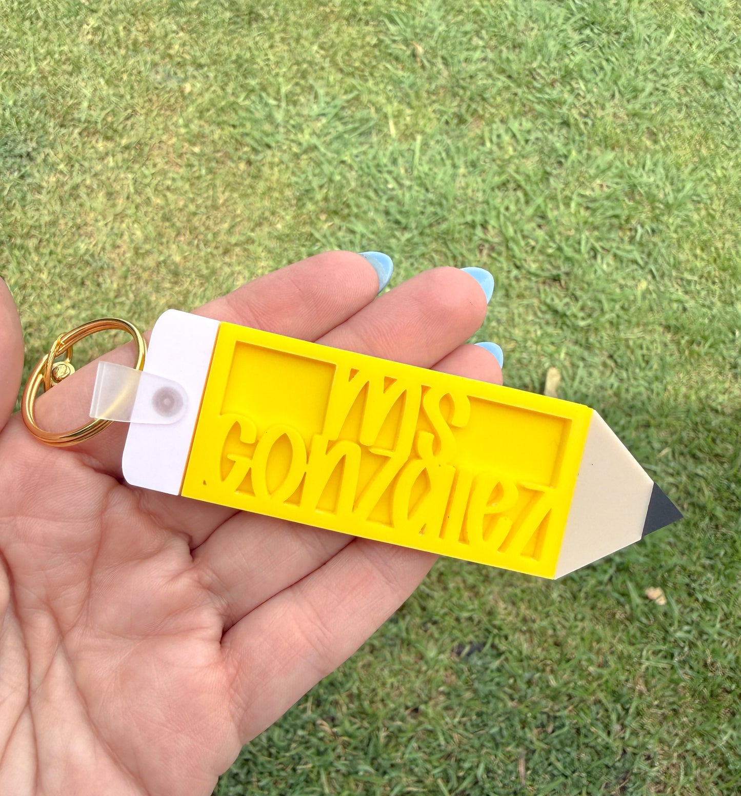 Pencil Keychain- Acrylic