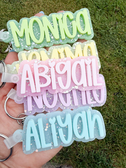 Glitter Keychain