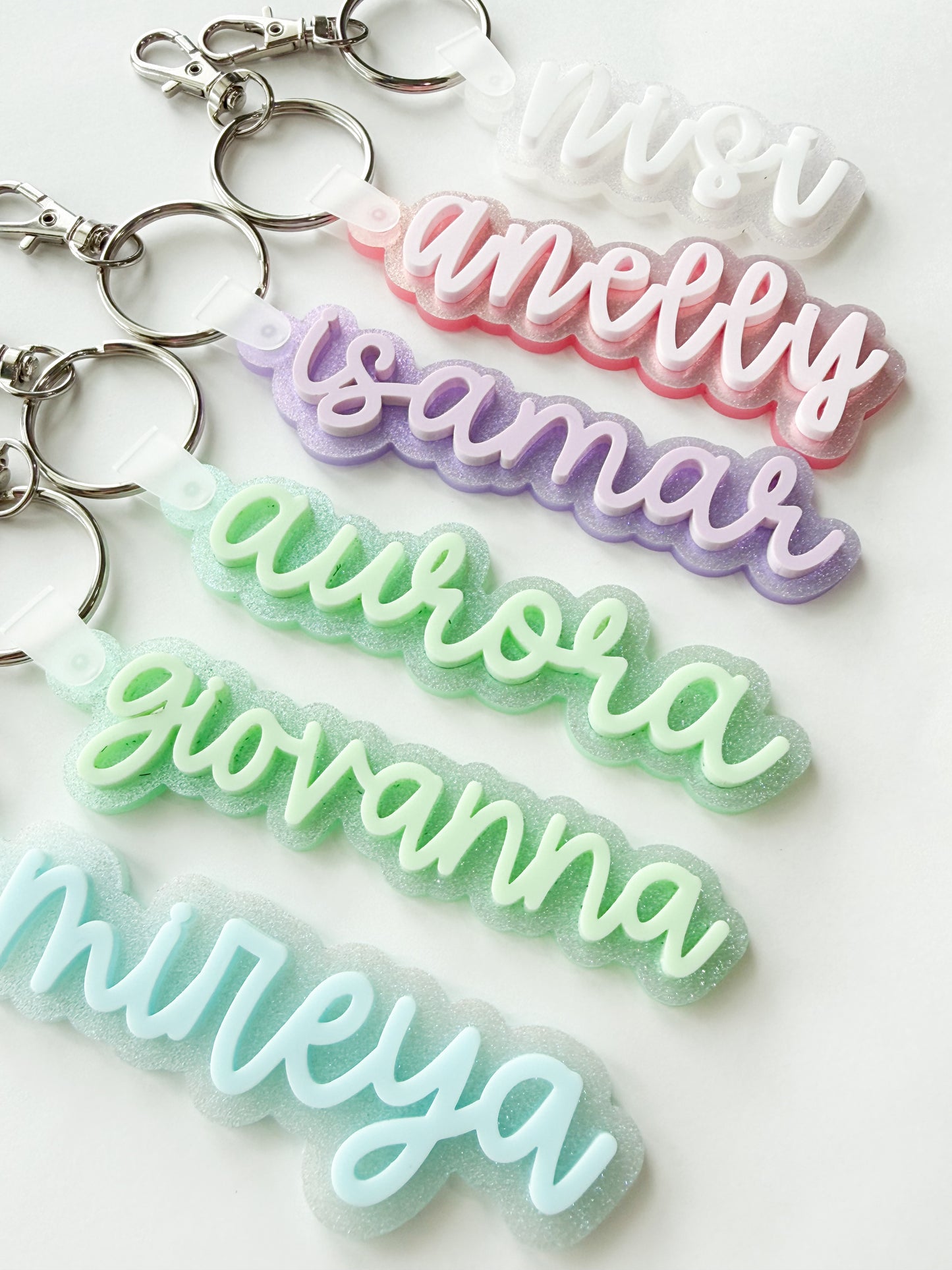 Iridescent Colors Keychains