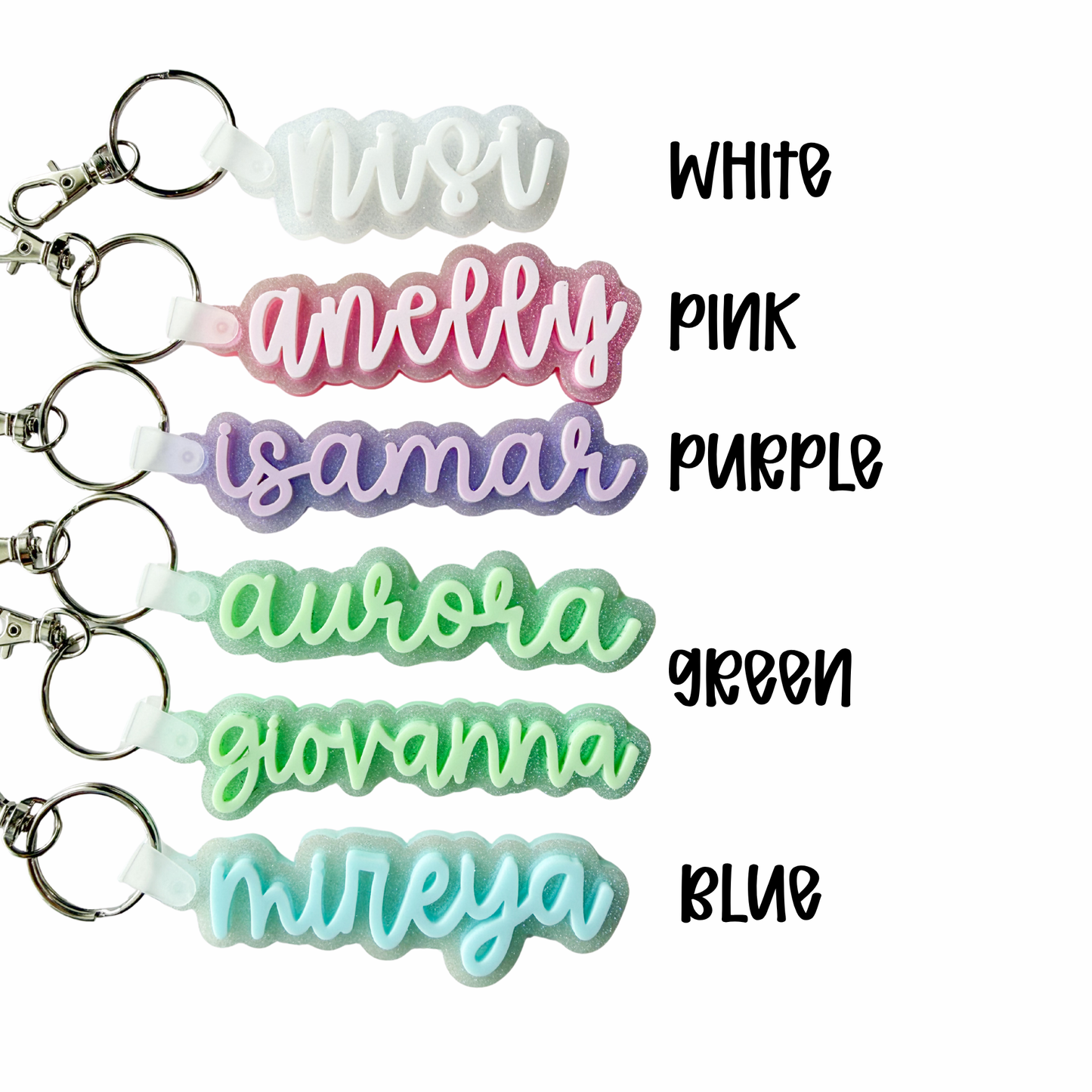 Iridescent Colors Keychains