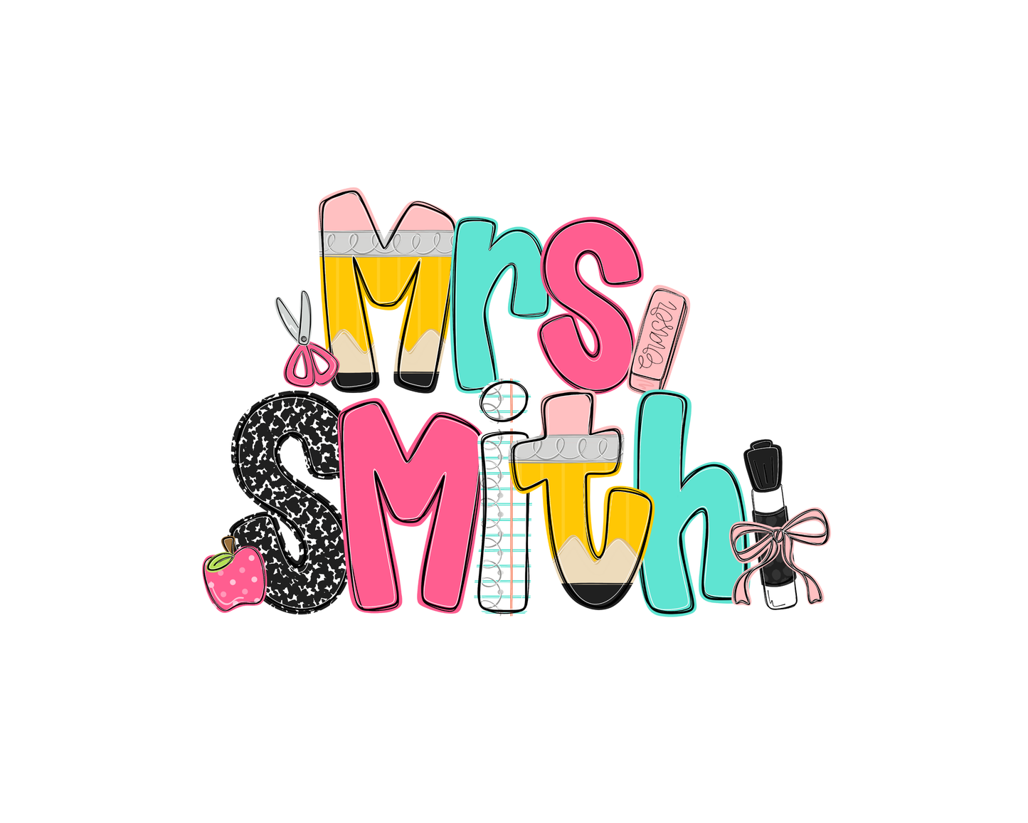 Custom Teacher Name Tee