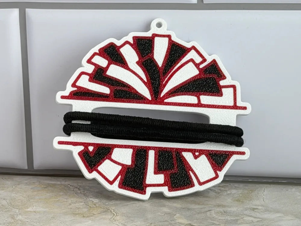 Cheer Hair Tie Holder Keychains