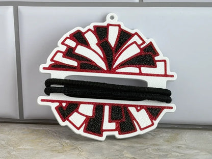 Cheer Hair Tie Holder Keychains