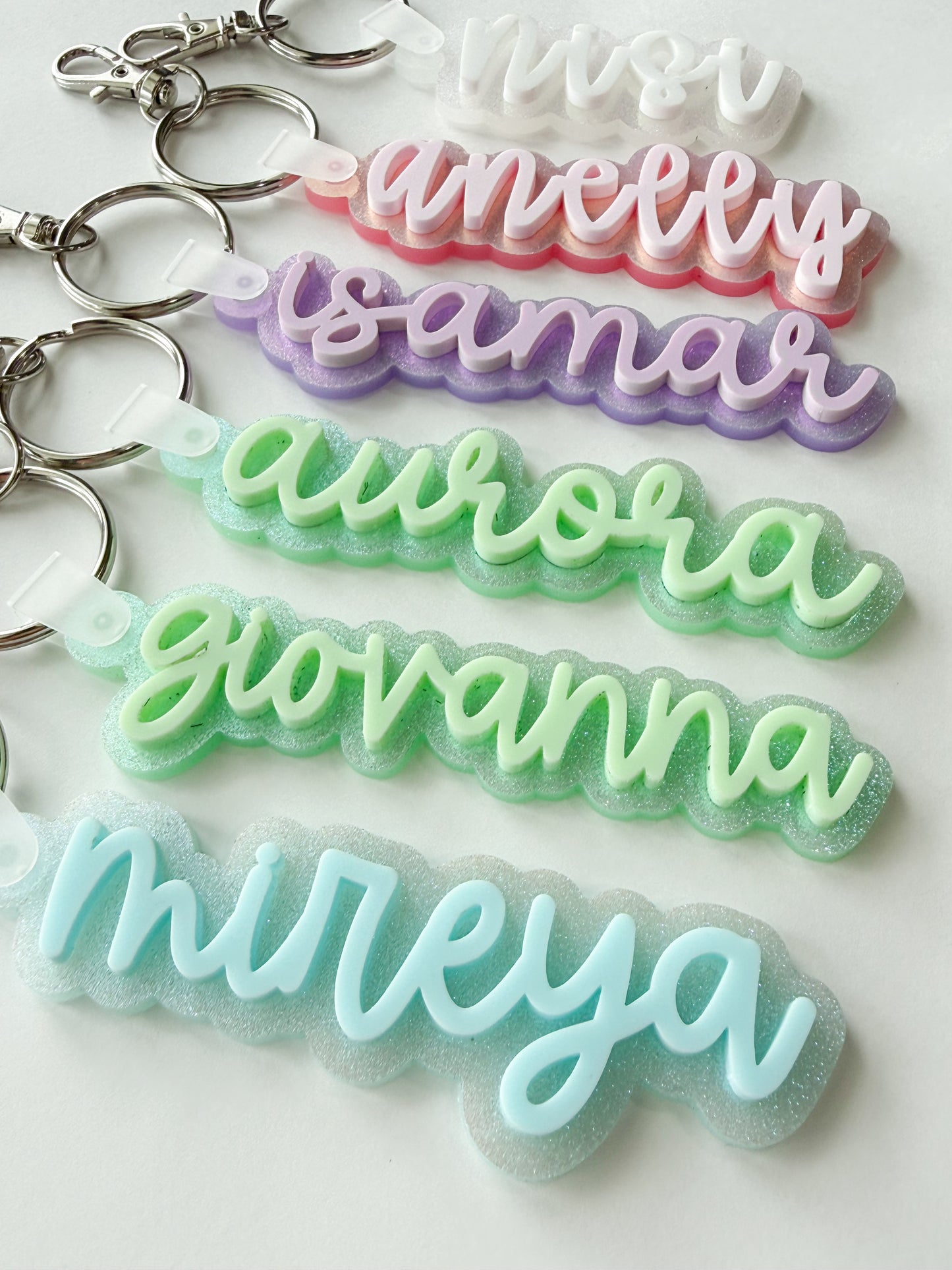 Iridescent Colors Keychains