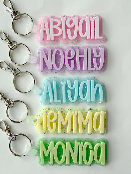 Glitter Keychain