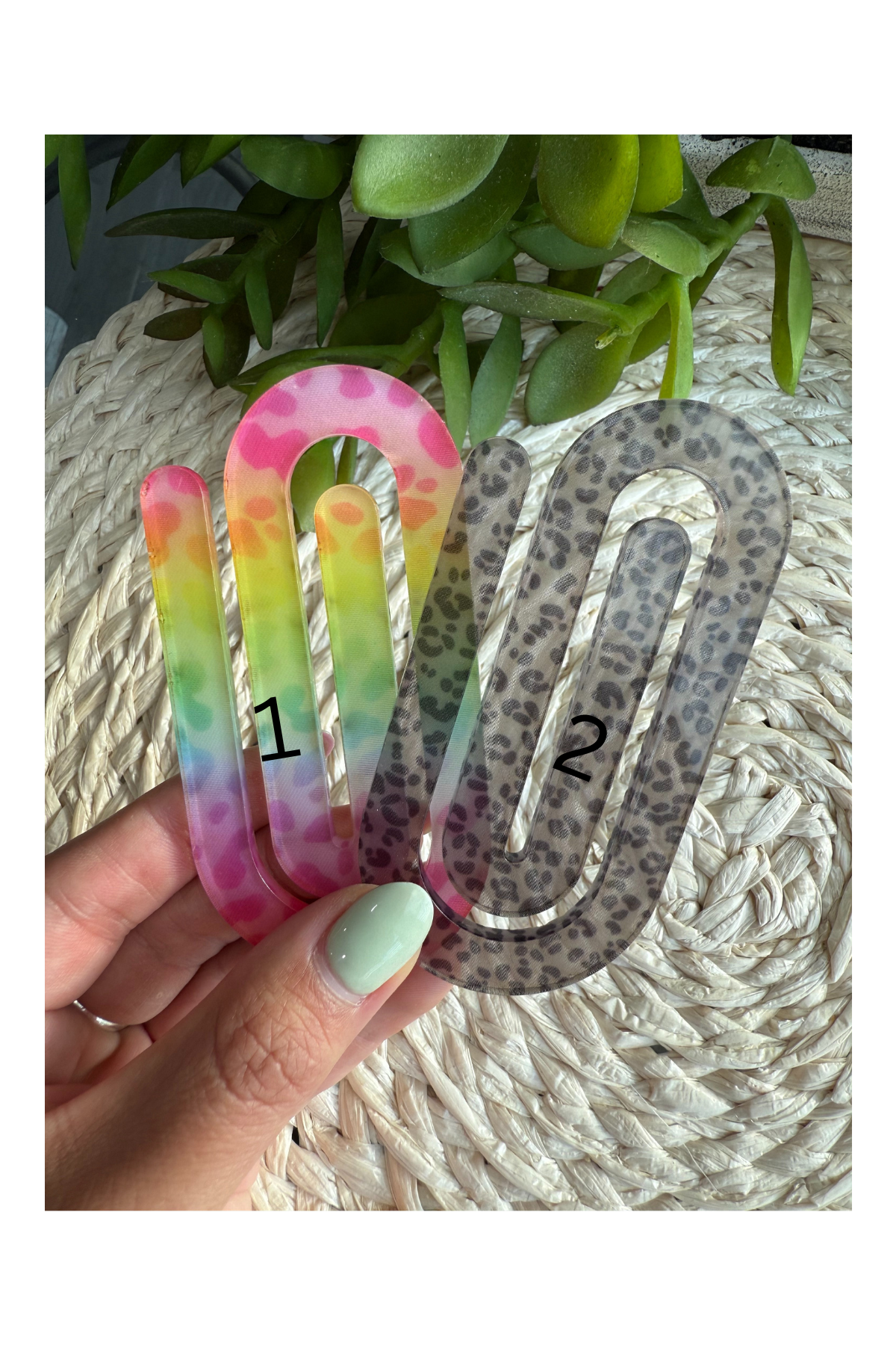 Jumbo Acrylic Paper Clips