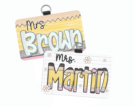 Pencil Badge- Horizontal