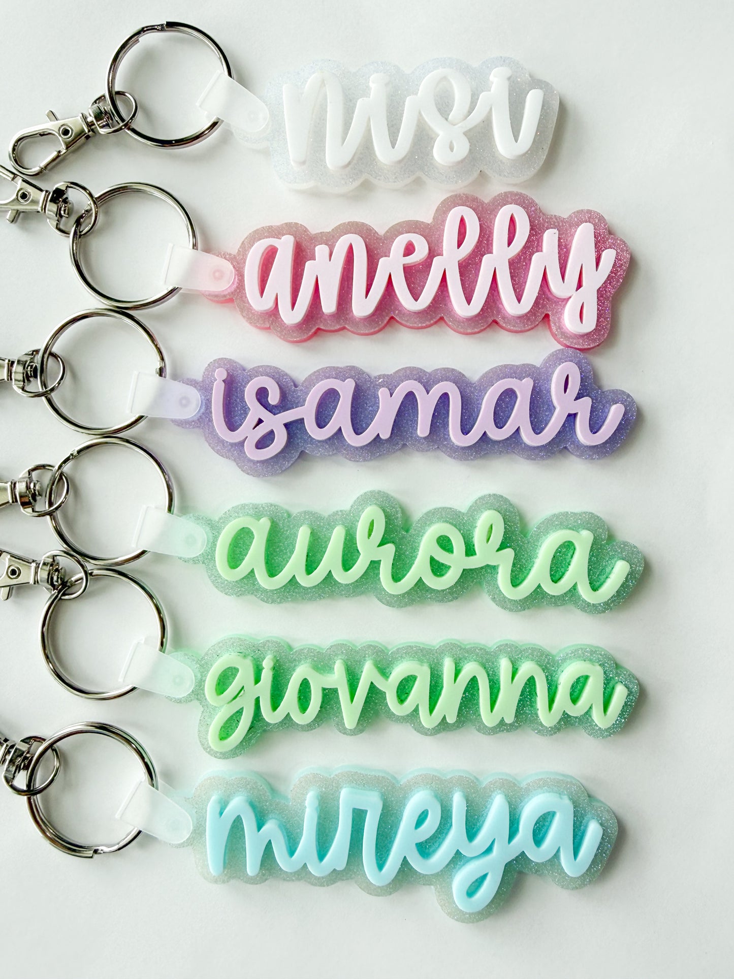 Iridescent Colors Keychains