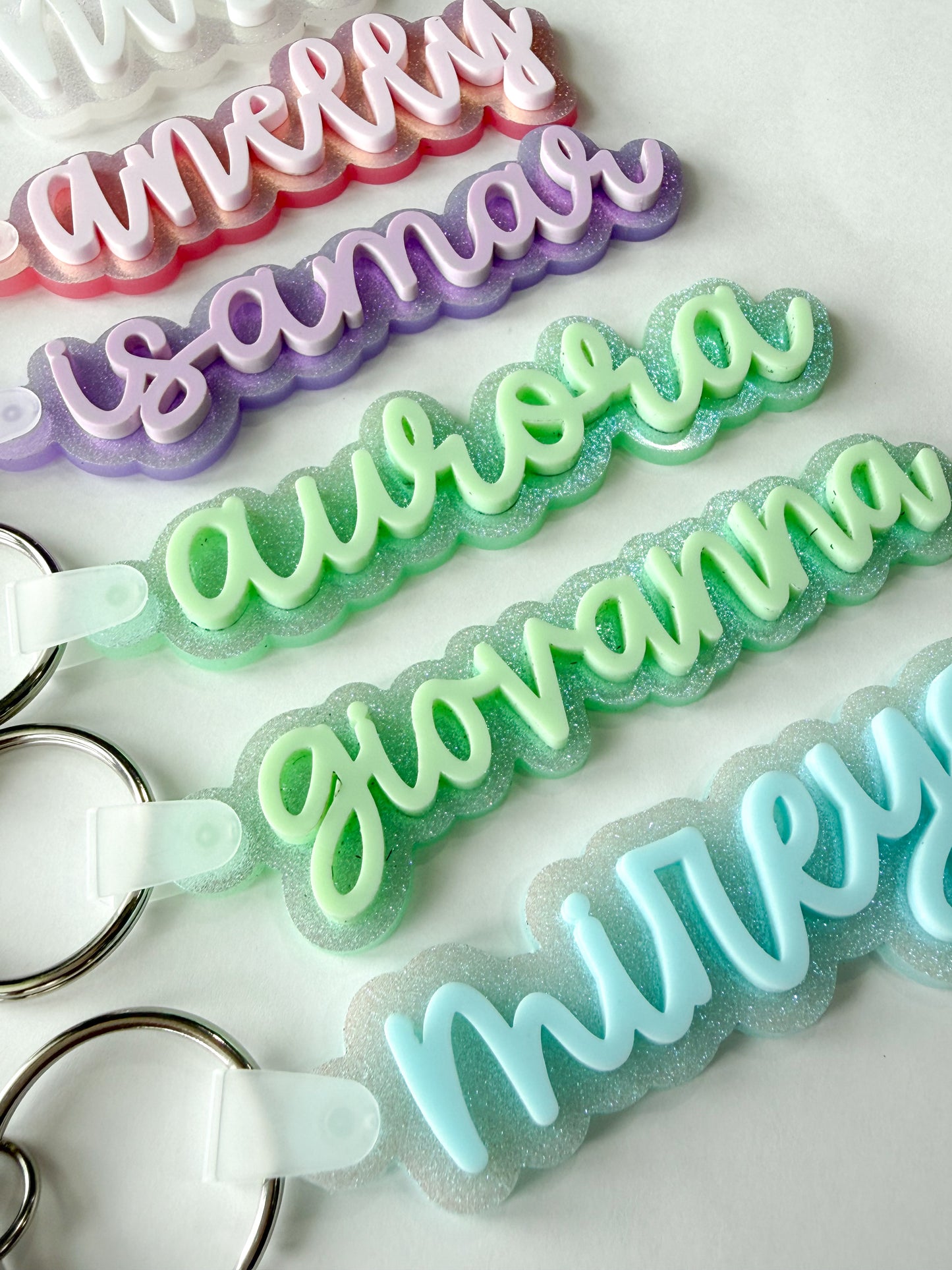 Iridescent Colors Keychains